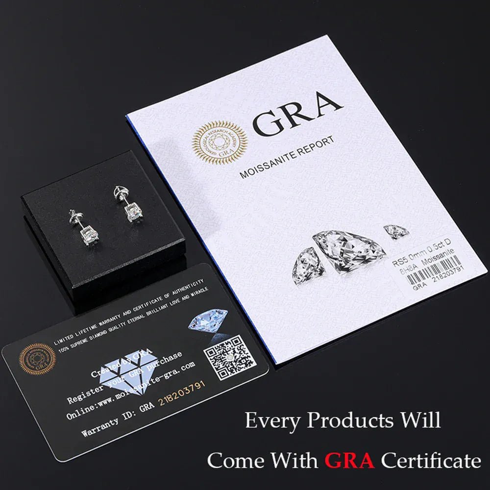 8.8MM Moissanite Pavé Dome Stud Earrings – “Infinite Shine” Edition White Gold - Shop Gold Supply