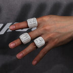 Custom Initial Iced Ring – “Prime Letter” Edition A 7 - Shop Gold Supply