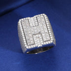 Custom Initial Iced Ring – “Prime Letter” Edition A 7 - Shop Gold Supply