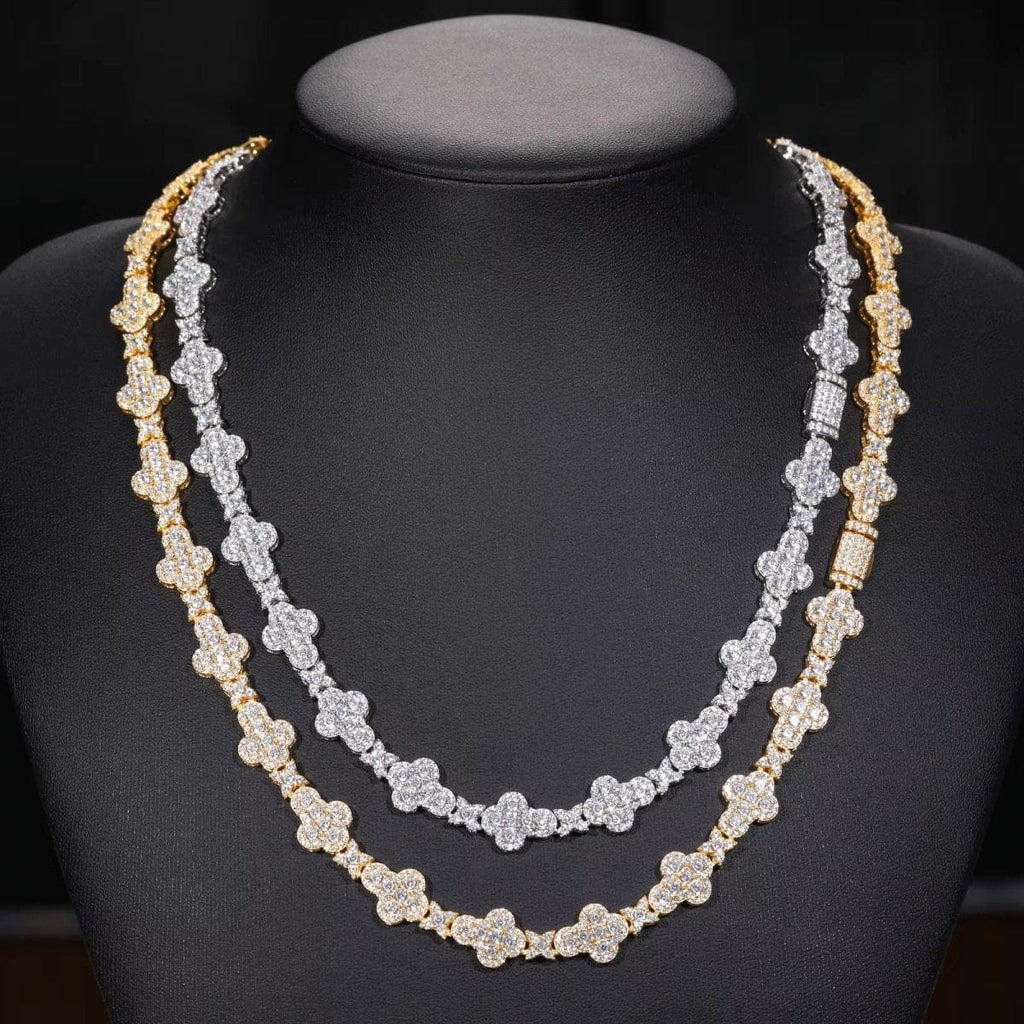 Iced Trinity Link Chain – “Blessed Radiance” Edition - The Gold Supply