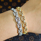 Interlock Moissanite Bracelet – “Eternal Loop” Edition - The Gold Supply