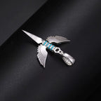 Moissanite Glow Angel Dagger Pendant – “Heaven’s Edge” Edition - The Gold Supply