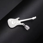 Moissanite Glow Guitar Pendant – “Electric Pulse” Edition - The Gold Supply