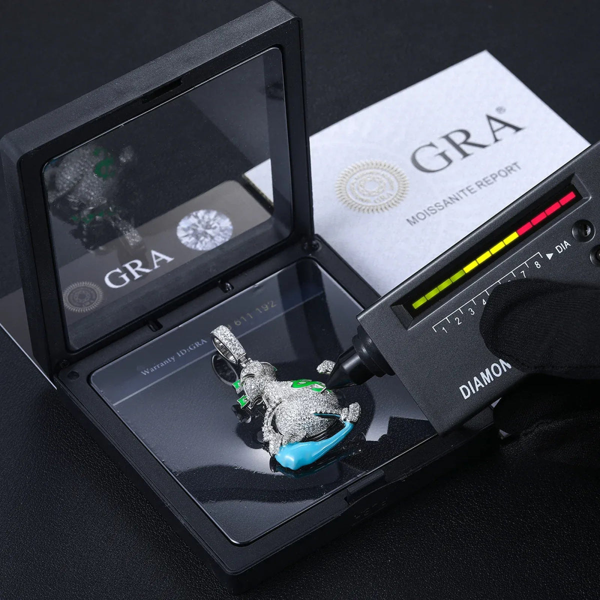 Moissanite Glow Money Bag Pendant – “Run the Bag” Edition - Shop Gold Supply