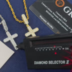 VVS Baguette Cross Pendant – “Baguette Blaze” Edition