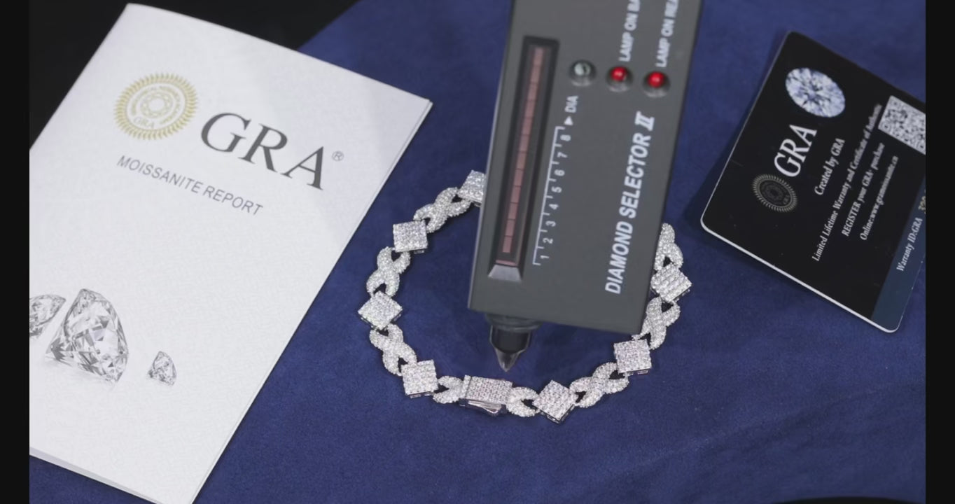 Infinity Square Link Bracelet – “Endless Radiance” Edition