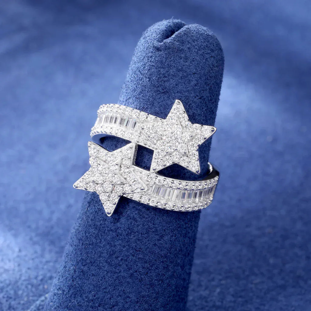 Shooting Star Wrap Ring – “Cosmic Trail” Edition - The Gold Supply