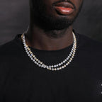 Starburst Tennis Bracelet – “Constellation Links” Edition White Gold 6MM S925 Moissanite 6 IN - Shop Gold Supply