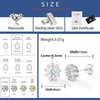 Sunburst Iced Stud Earrings – “Solar Flare” Edition Yellow Gold Moissanite - Shop Gold Supply