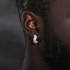 Thorn Clip Earrings – “Icebound Thorns” Edition Moissanite Yellow Gold 1pc - Shop Gold Supply