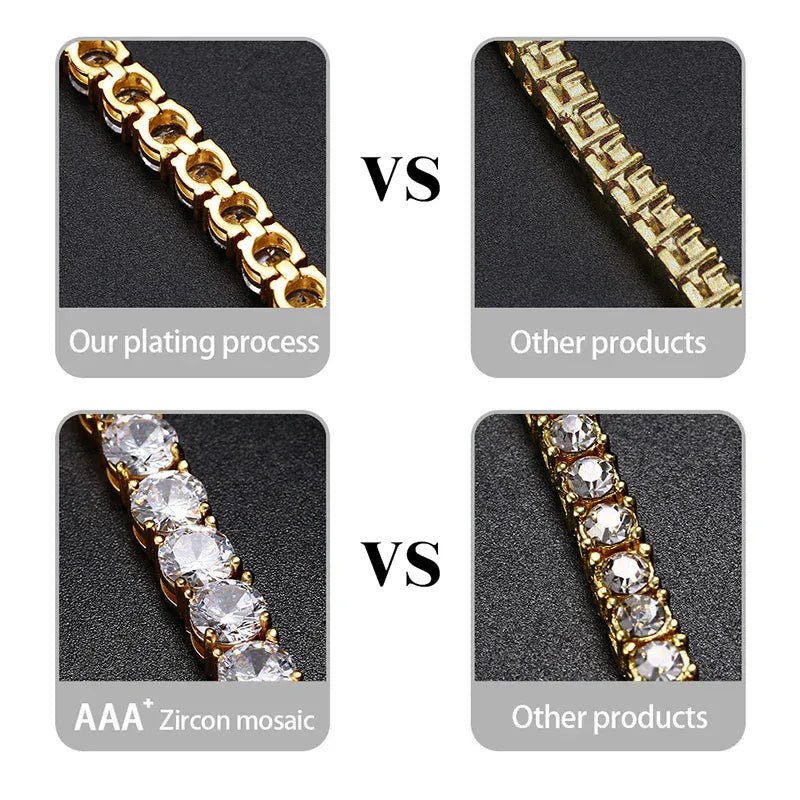 VVS1 Tennis Bracelet – “Diamond Line” Edition - The Gold Supply